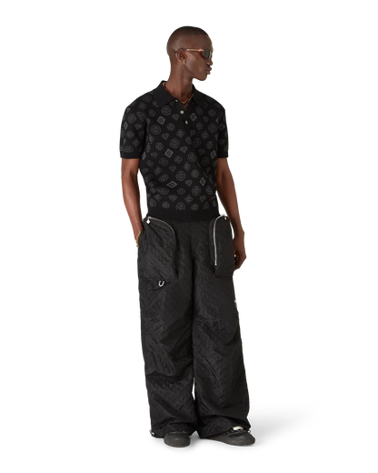 Polo jacquard monogrammé