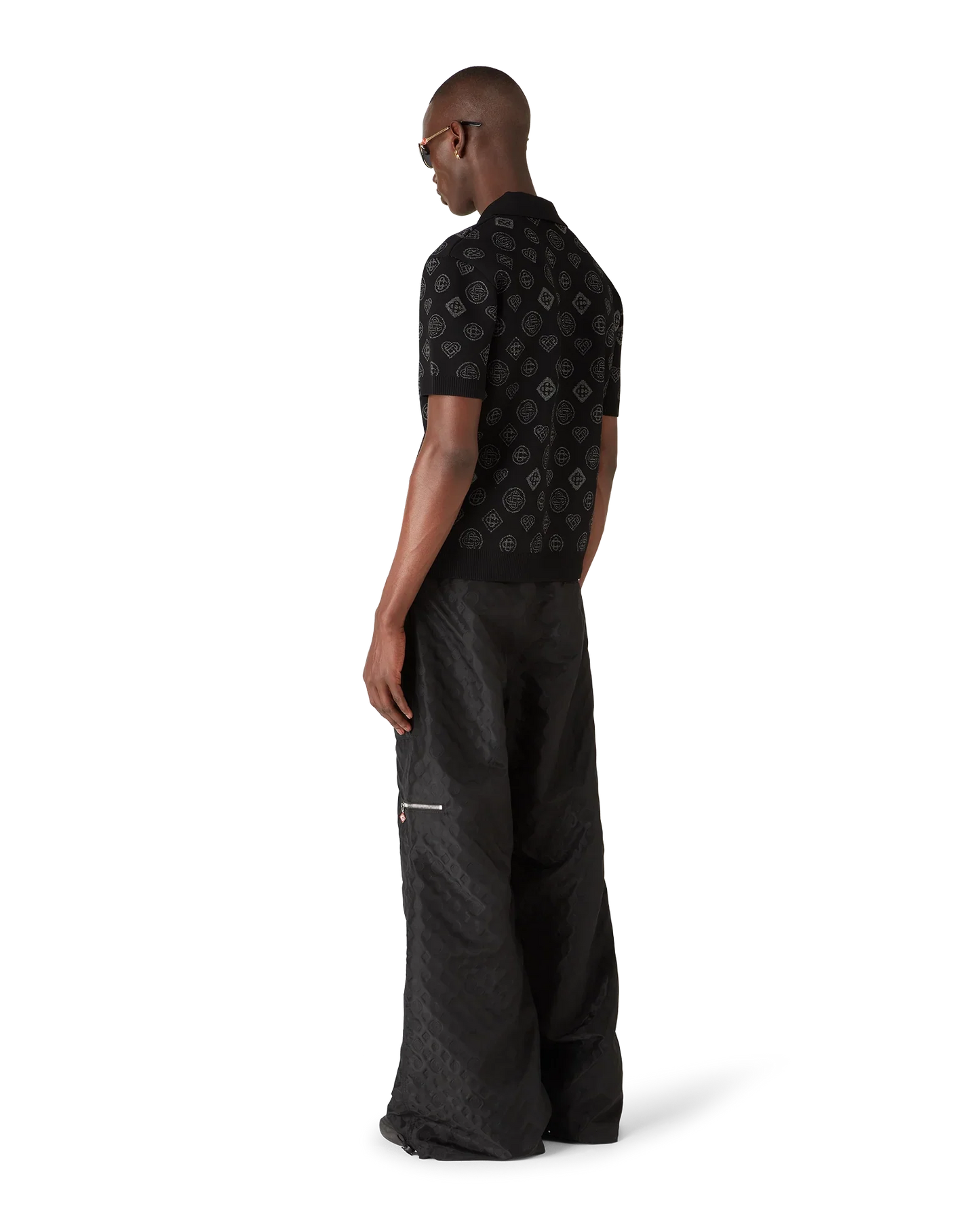 Polo jacquard monogrammé