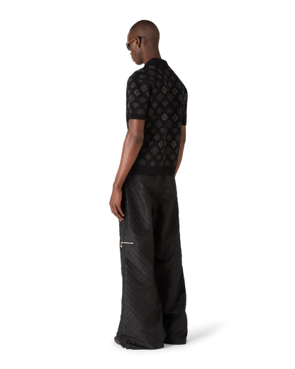 Polo jacquard monogrammé