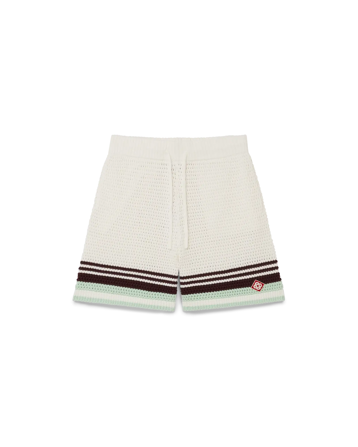 Short en coton crocheté de tennis