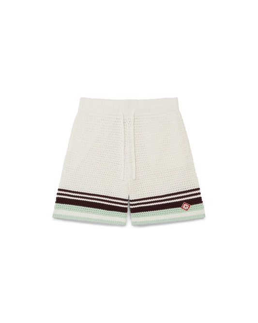Tennis Cotton Crochet Shorts