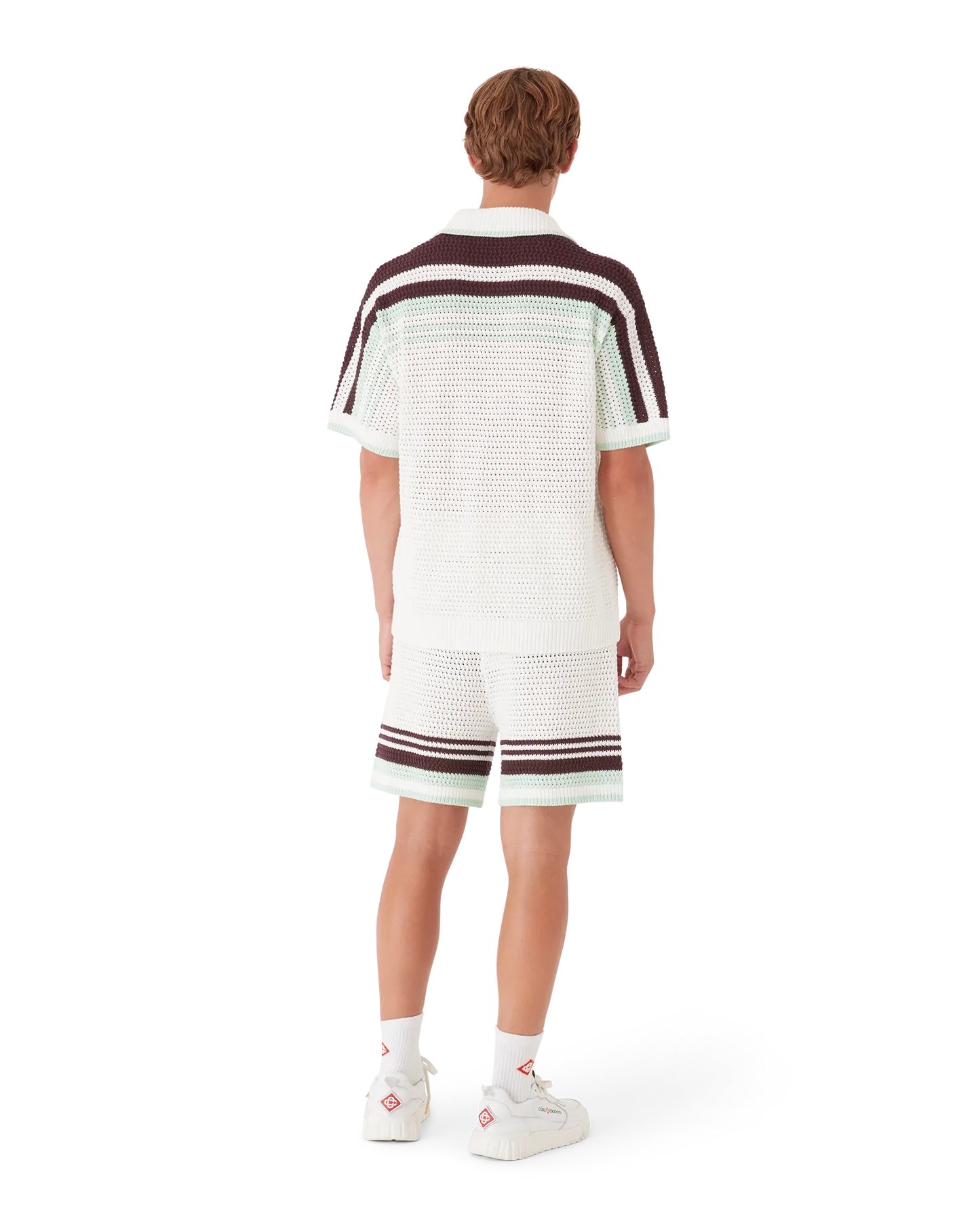 Short en coton crocheté de tennis