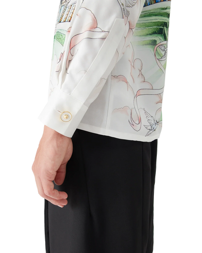 Paris Store Long Sleeve Silk Shirt