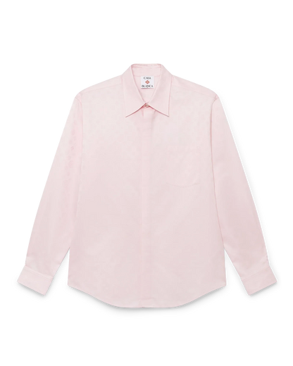 Cotton Monogram Long Sleeve Shirt