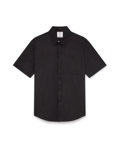 Cotton Monogram Short Sleeve Shirt