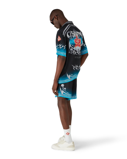 Short en satin de soie Blades