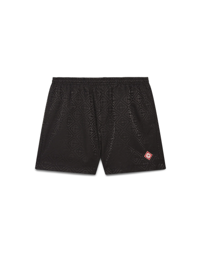 Short de bain jacquard monogramme