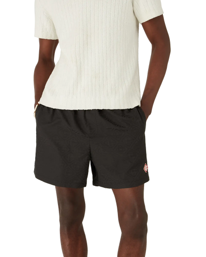 Short de bain jacquard monogramme