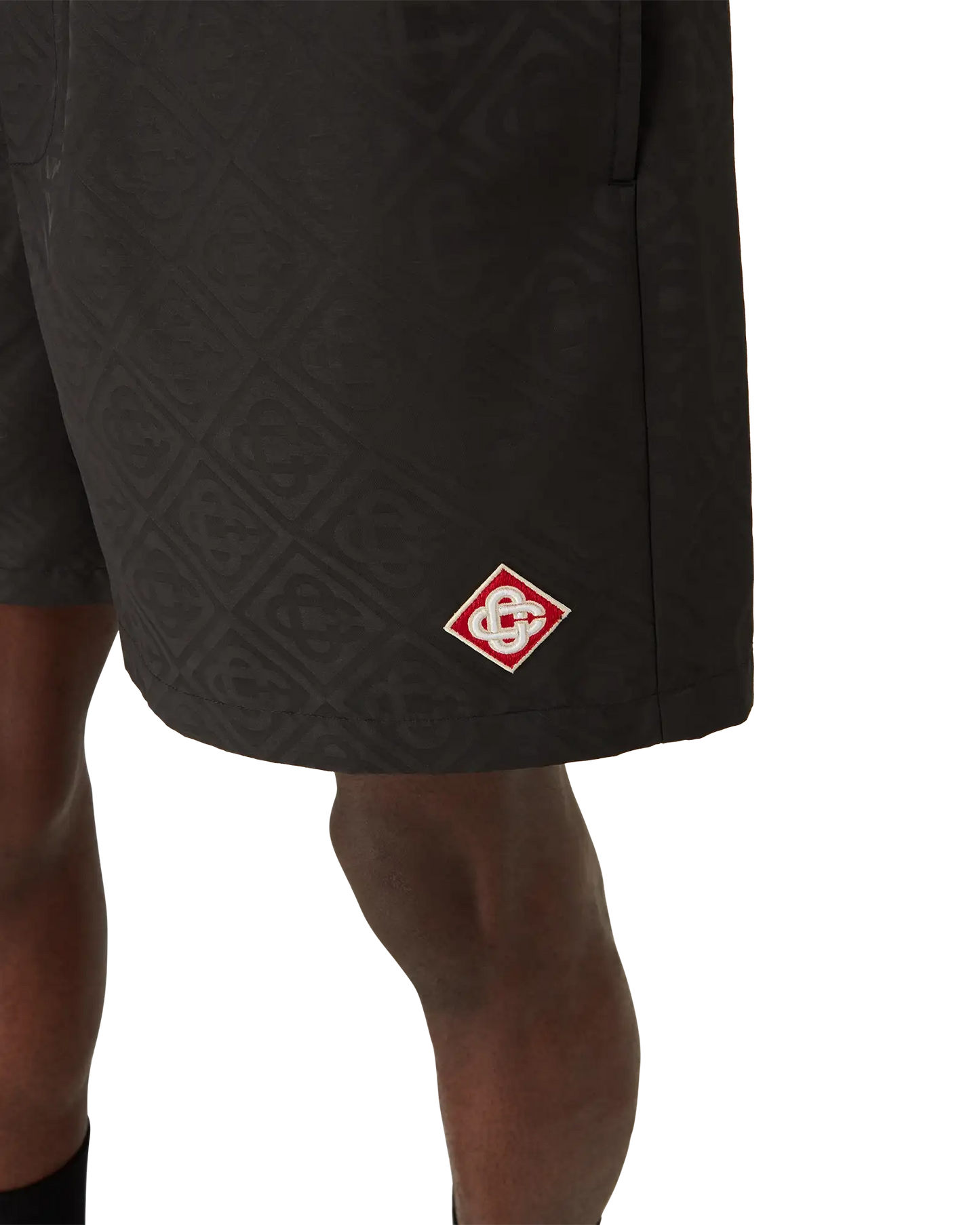 Short de bain jacquard monogramme