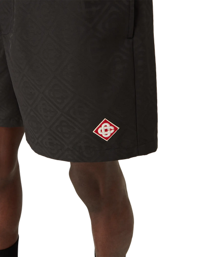 Short de bain jacquard monogramme