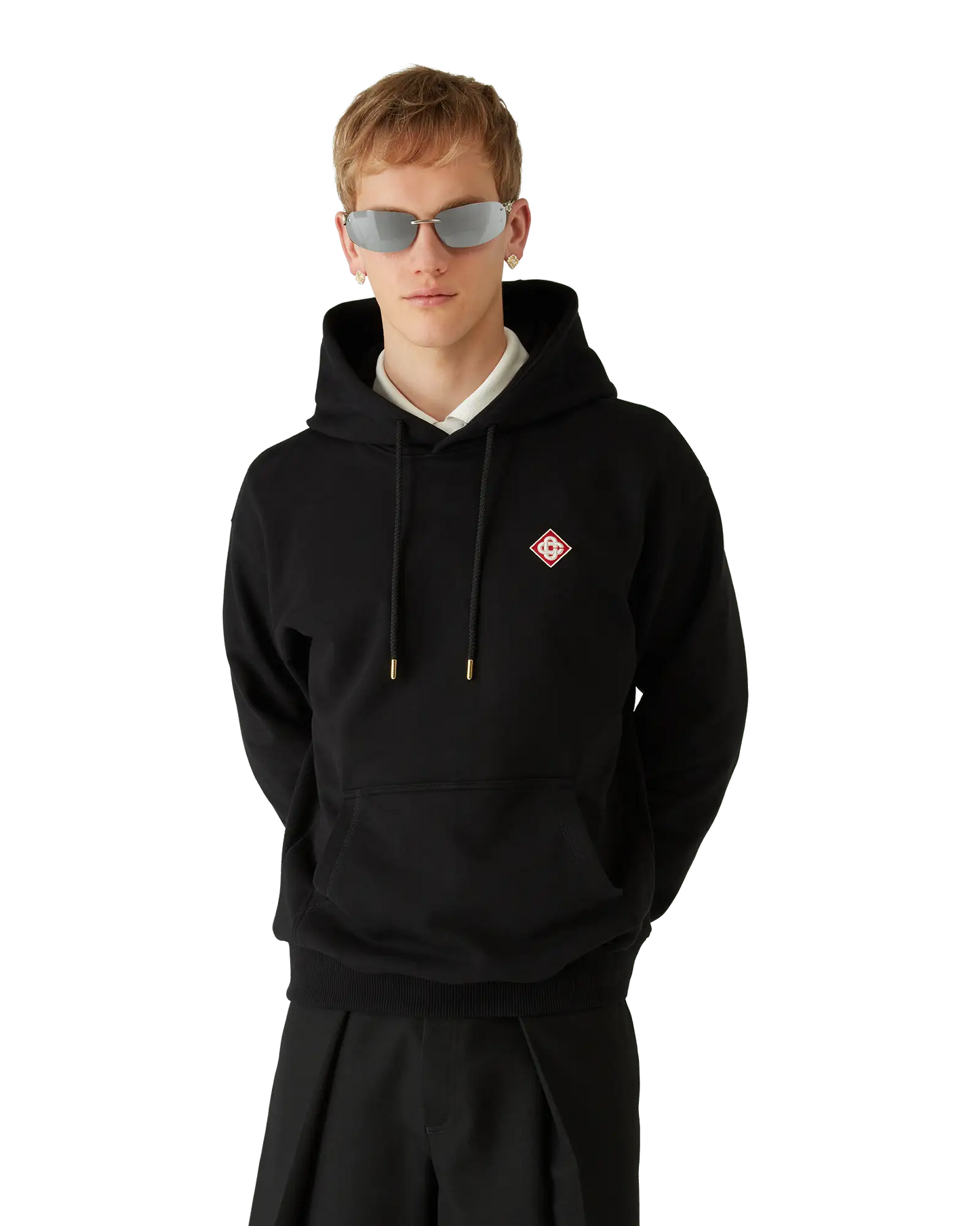 Sweat à capuche logo diamant