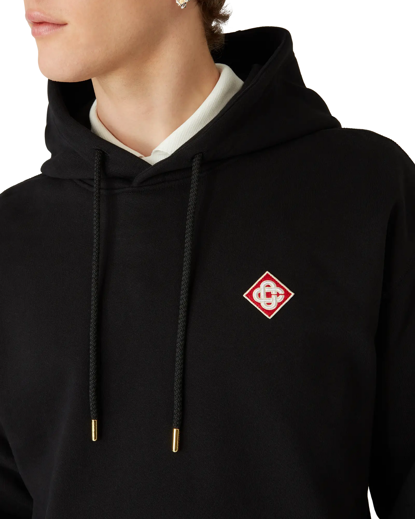 Sweat à capuche logo diamant
