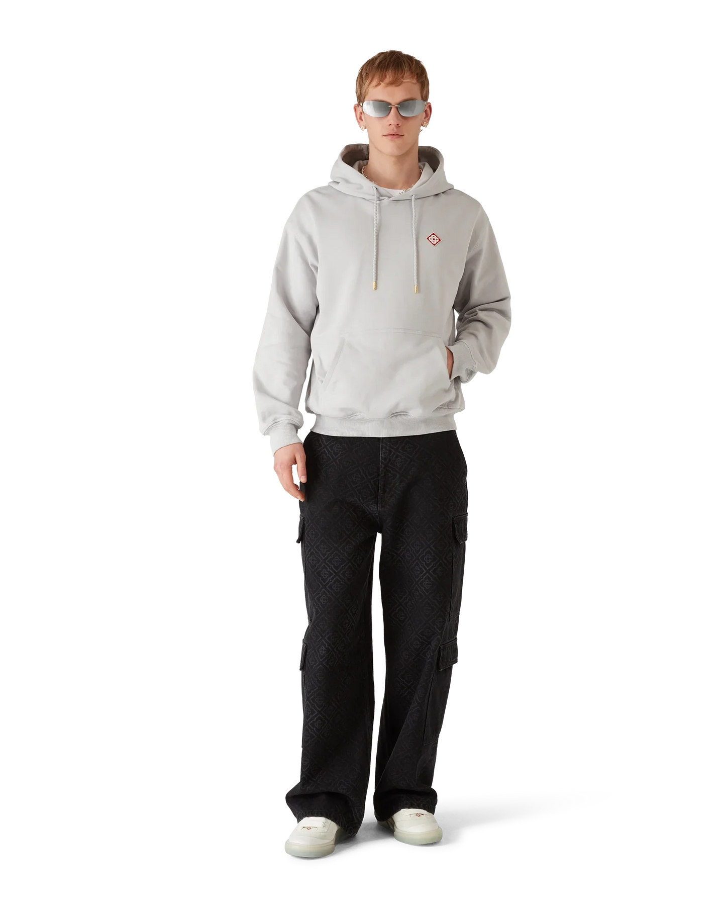 Sweat à capuche logo diamant