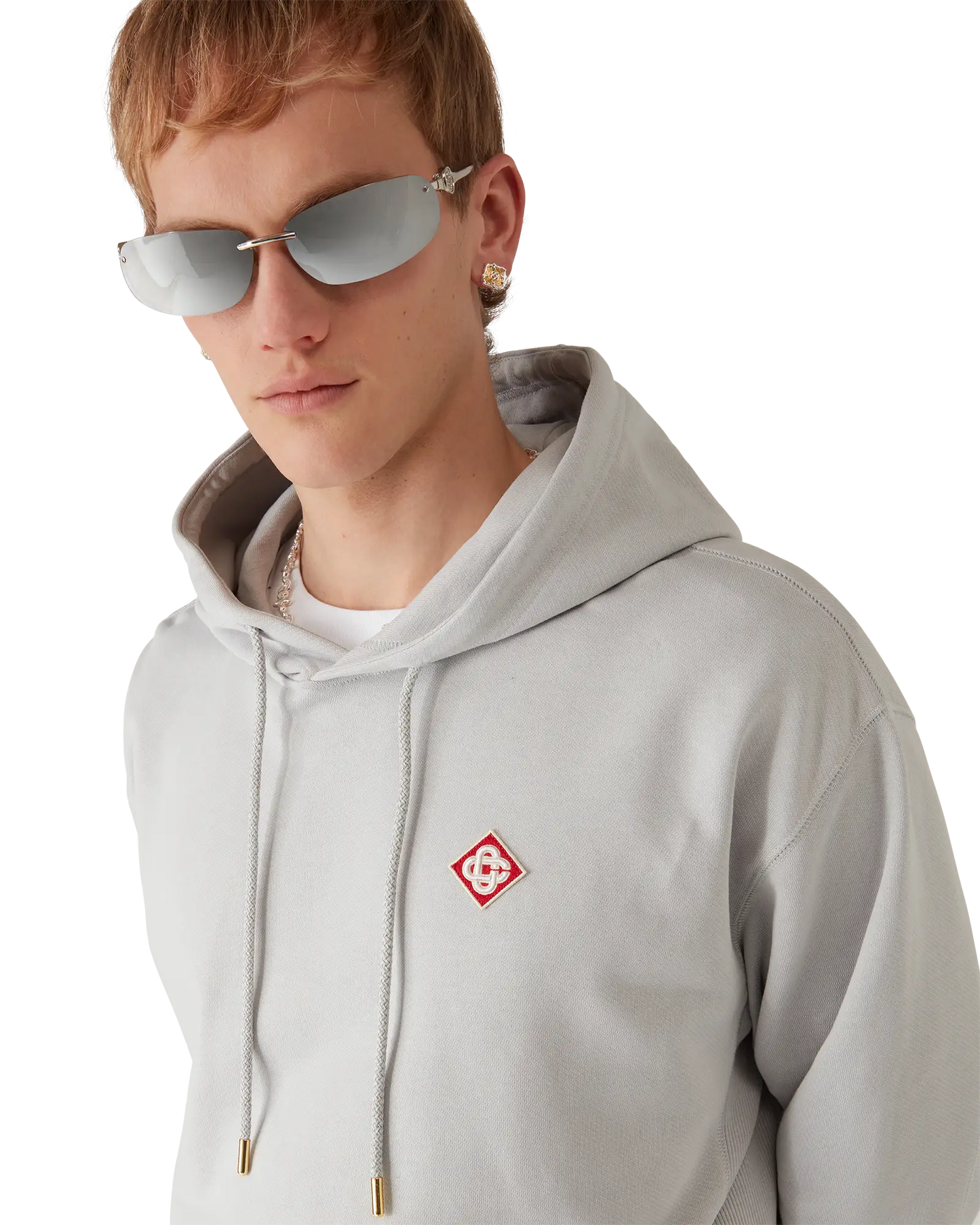 Sweat à capuche logo diamant