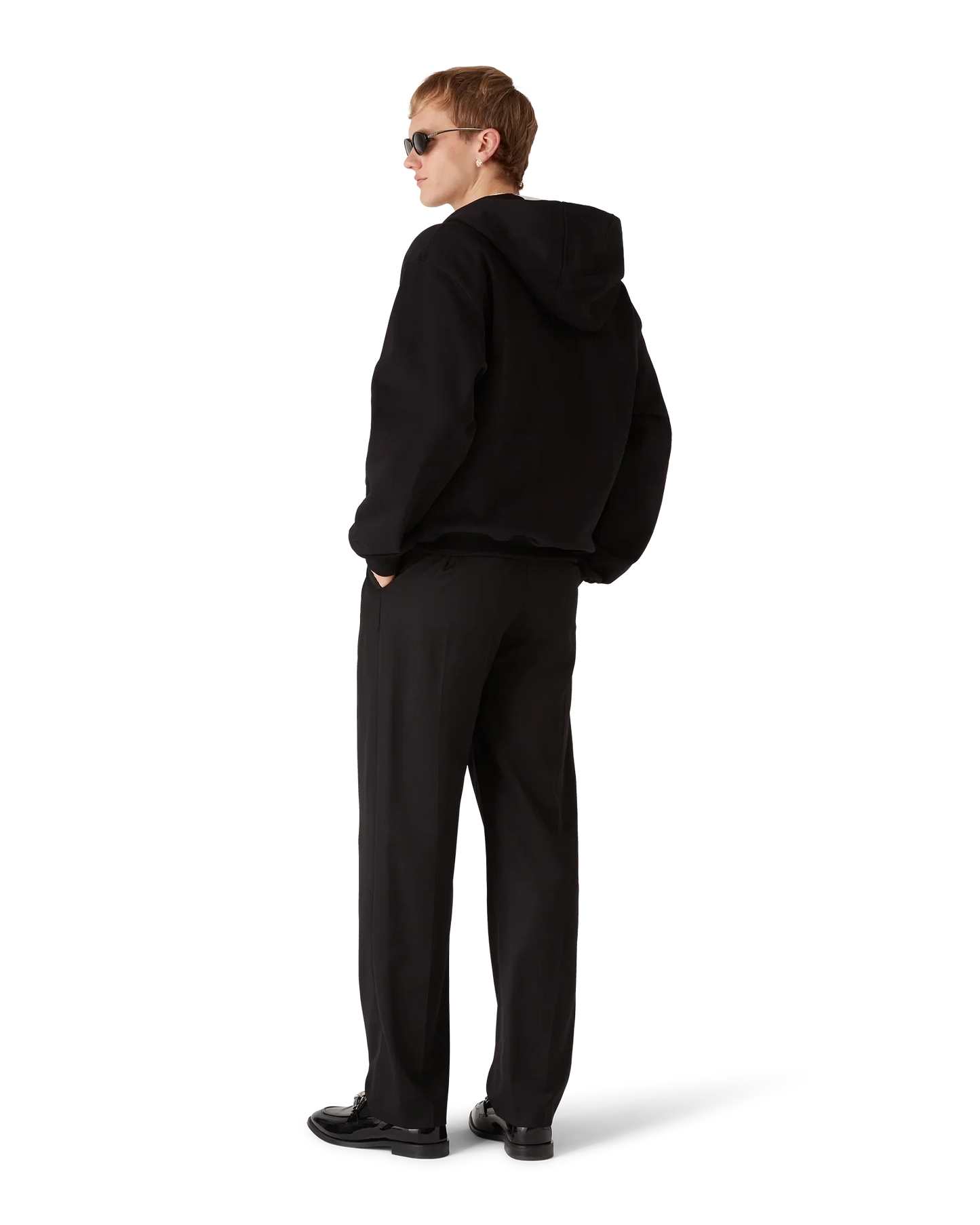Sweat à capuche zippé avec logo diamant