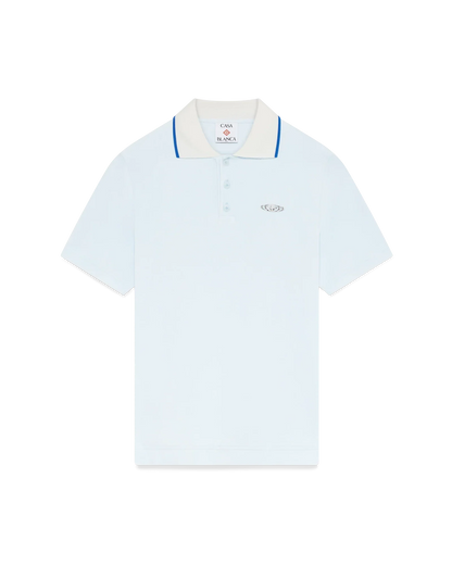 Velour Short Sleeve Polo Shirt