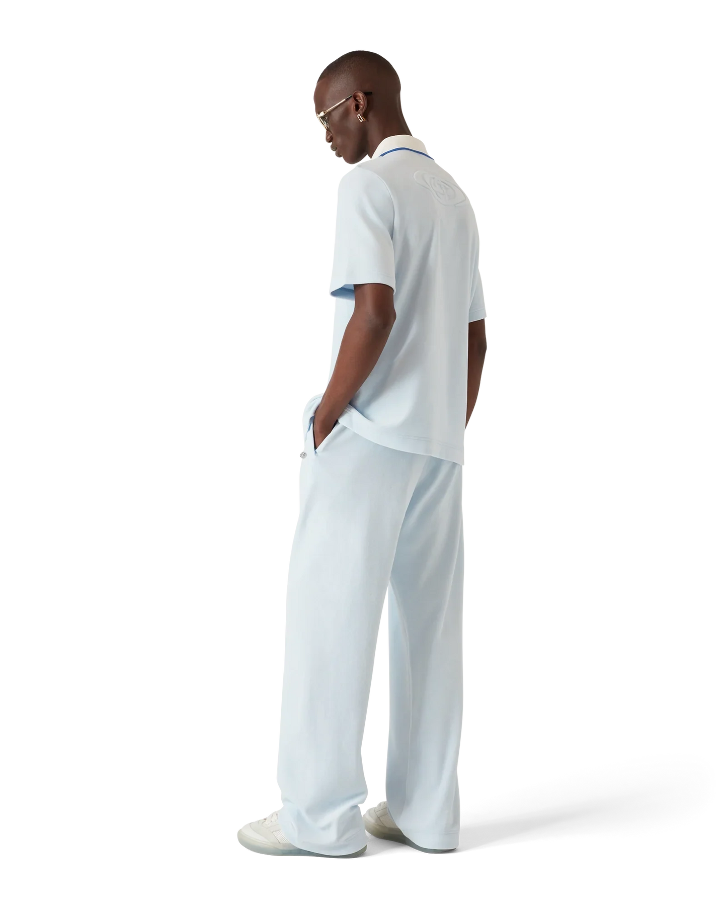 Velour Short Sleeve Polo Shirt