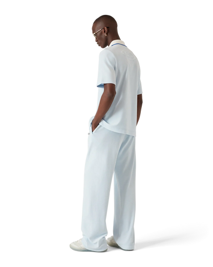 Velour Short Sleeve Polo Shirt
