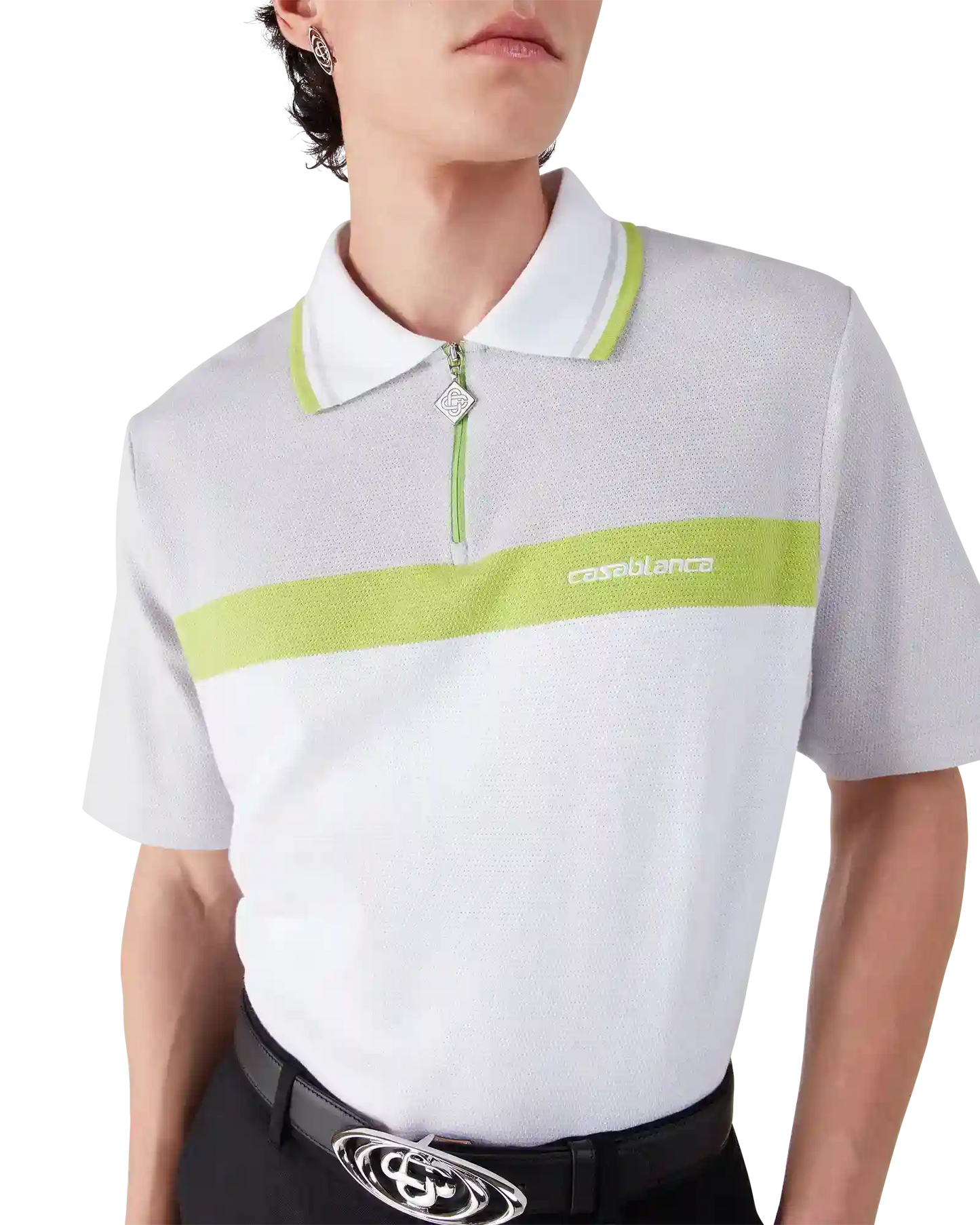 Grey Short Sleeve Polo Shirt