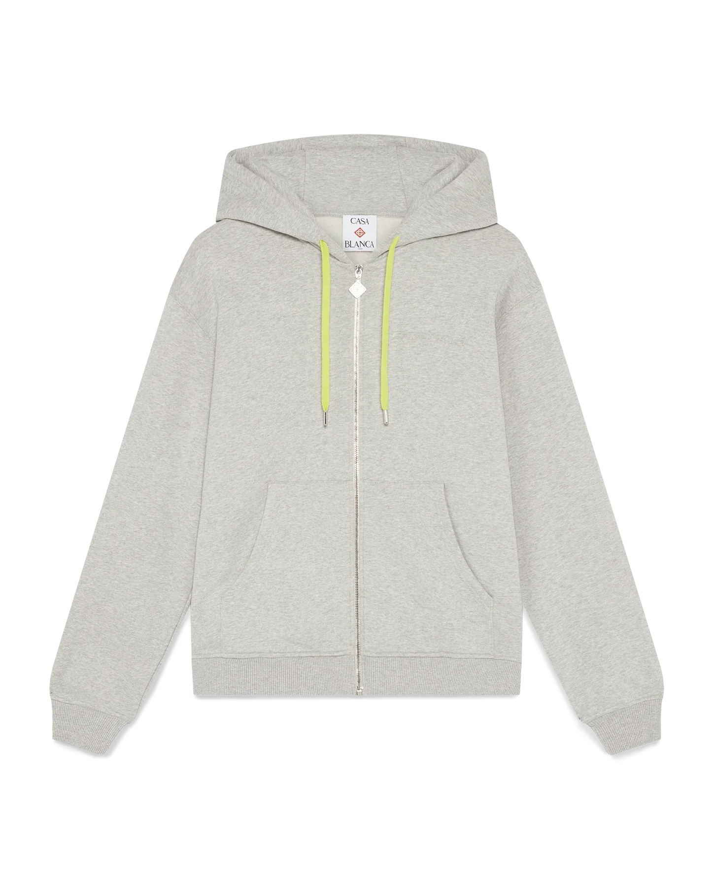 Sweat-shirt à capuche zippé en mélange de cachemire