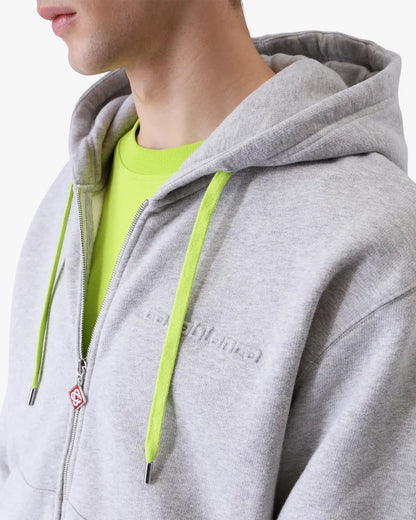 Sweat-shirt à capuche zippé en mélange de cachemire