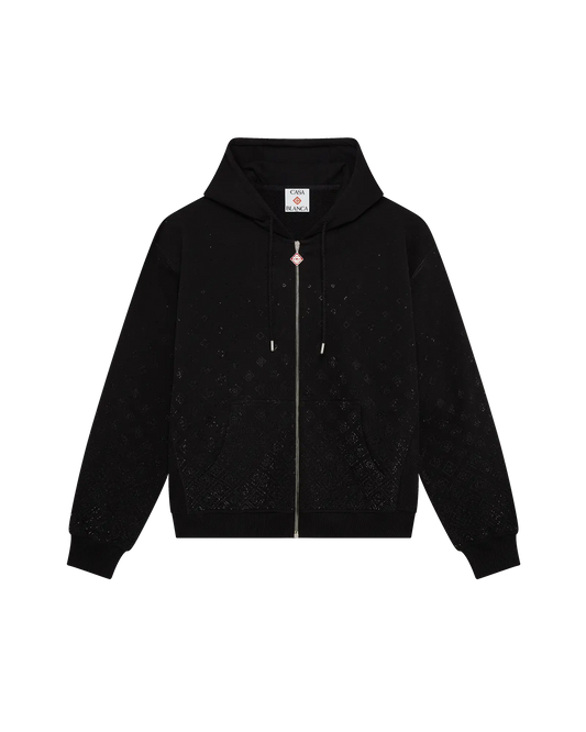 Crystal Monogram Long Sleeve Sweatshirt