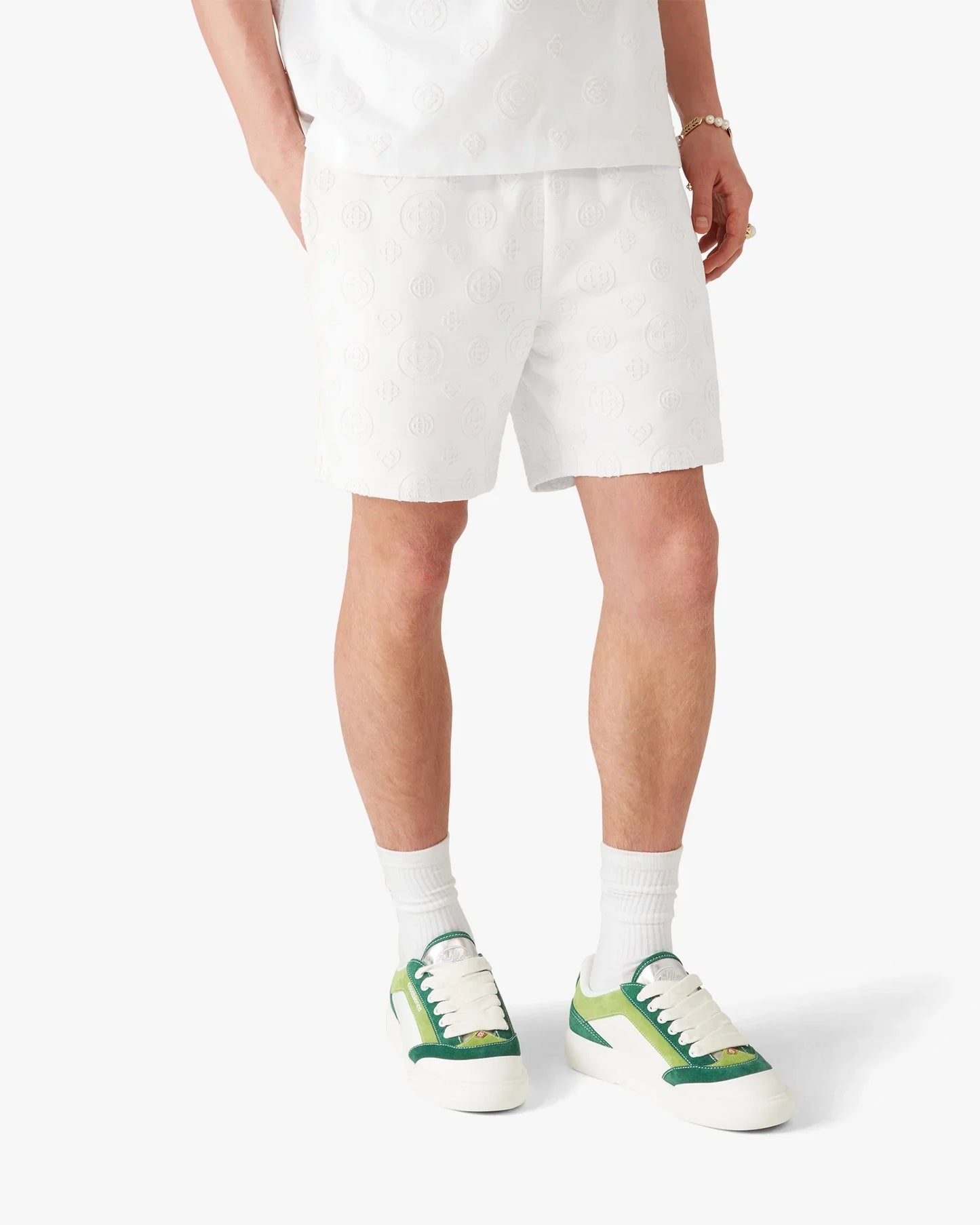 Short de jogging Monogramme en applique