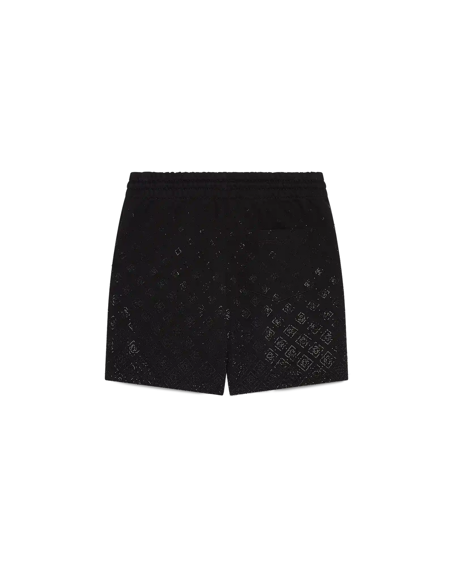 Shorts de jogging monogrammés ornés de cristaux