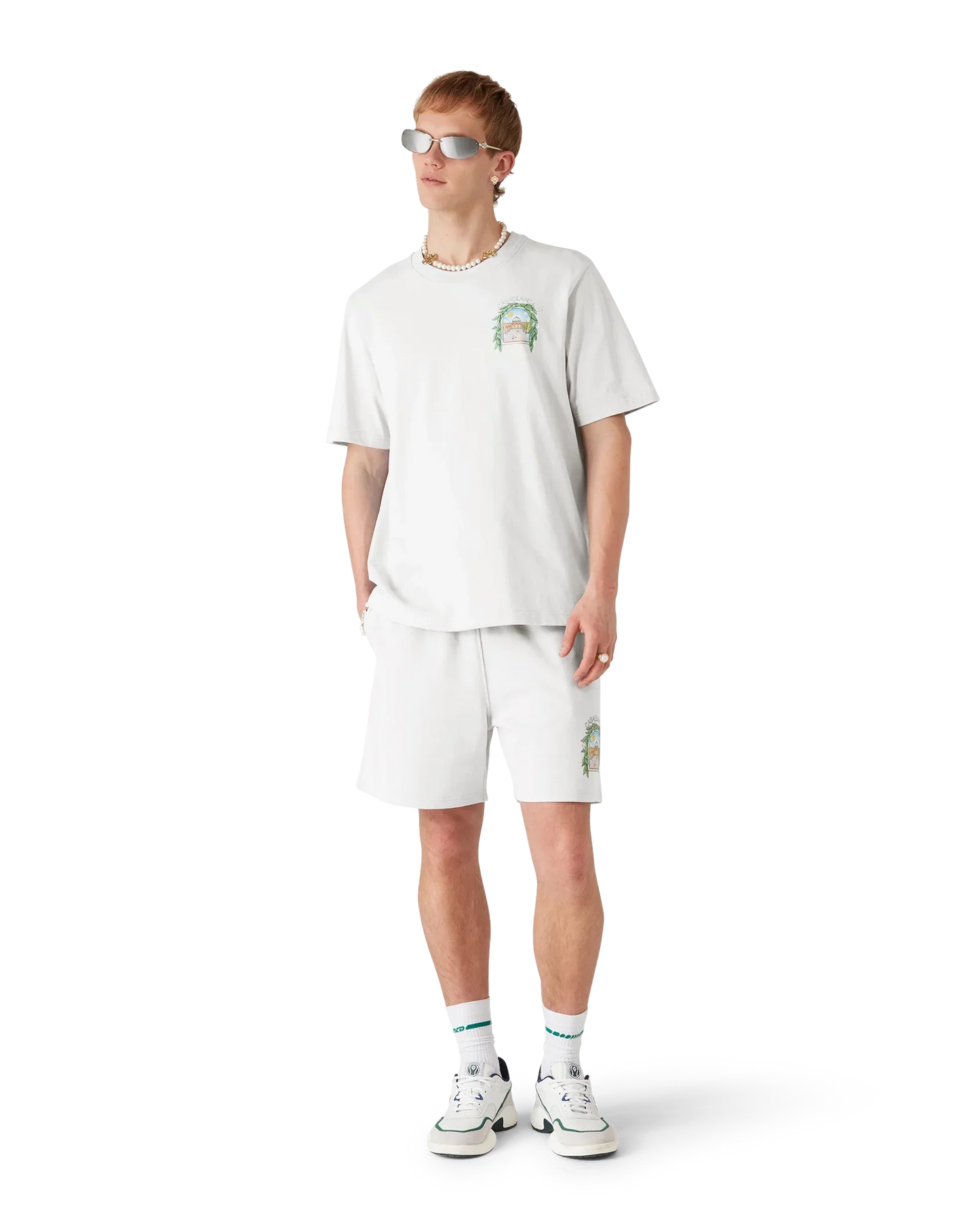 Short de jogging L'Arche gris