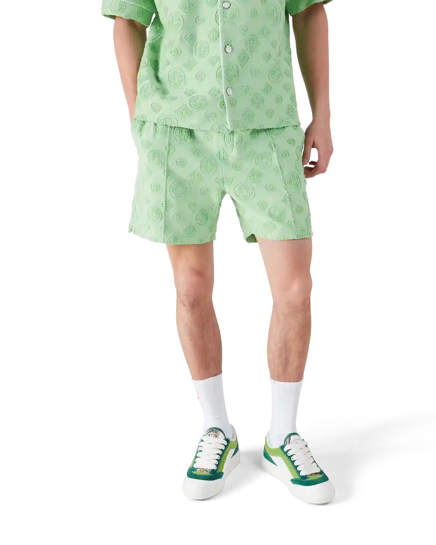 Short en éponge monogrammé