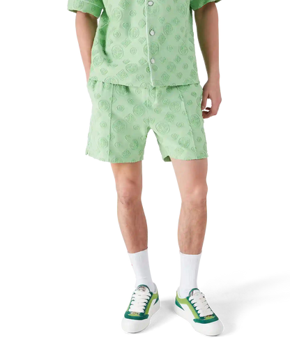 Short en éponge monogrammé
