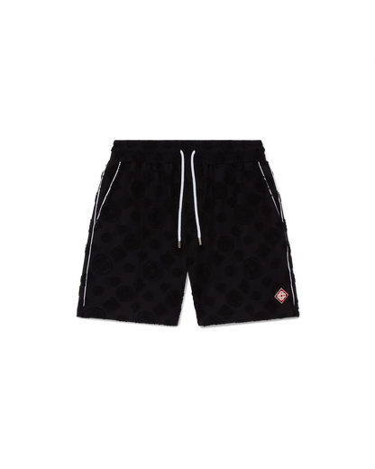Short en tissu éponge monogrammé