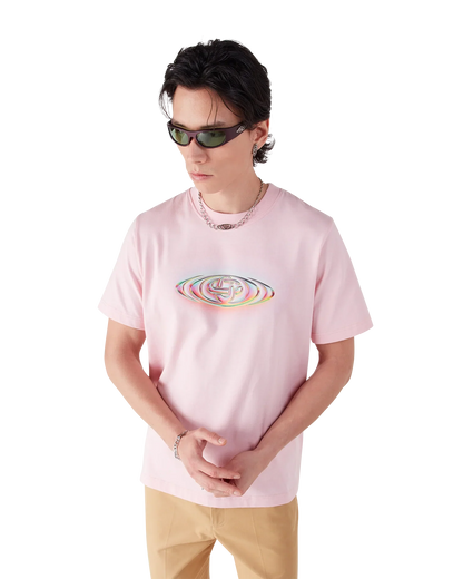 T-shirt à manches courtes avec logo en verre