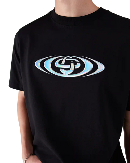 T-shirt à manches courtes avec logo déformé