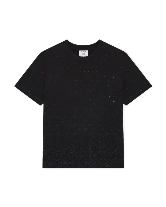 Crystal Monogram Logo Short Sleeve T-Shirt