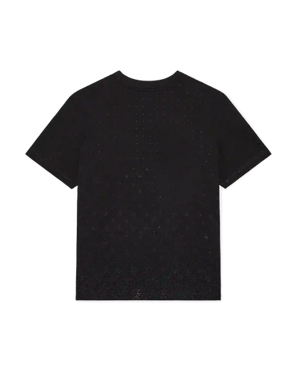 T-shirt à manches courtes avec logo monogramme en cristal