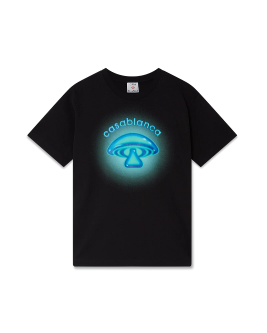 Airbrush Mushroom Logo Short Sleeve T-Shirt