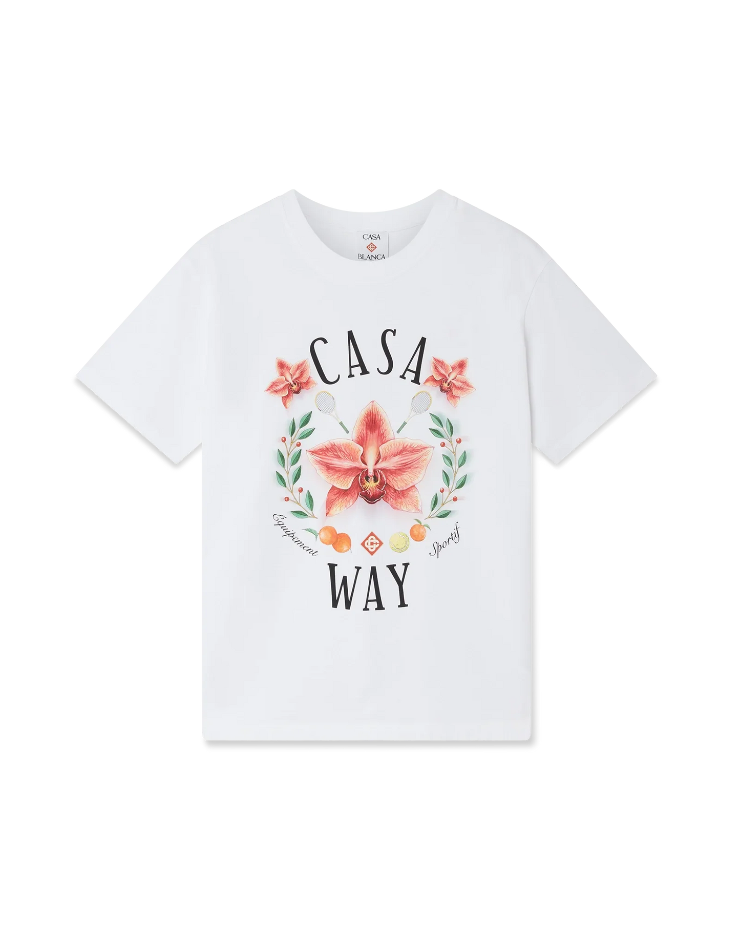 T-shirt à manches courtes avec logo orchidée Casa Way