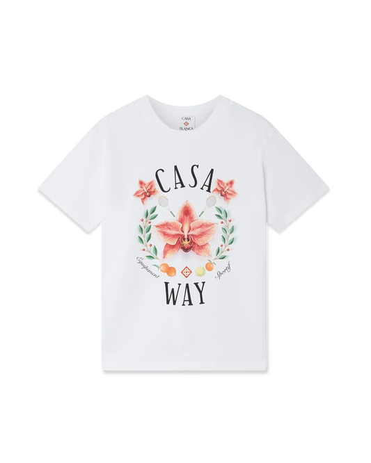 Casa Way Orchid Logo Short Sleeve T-Shirt