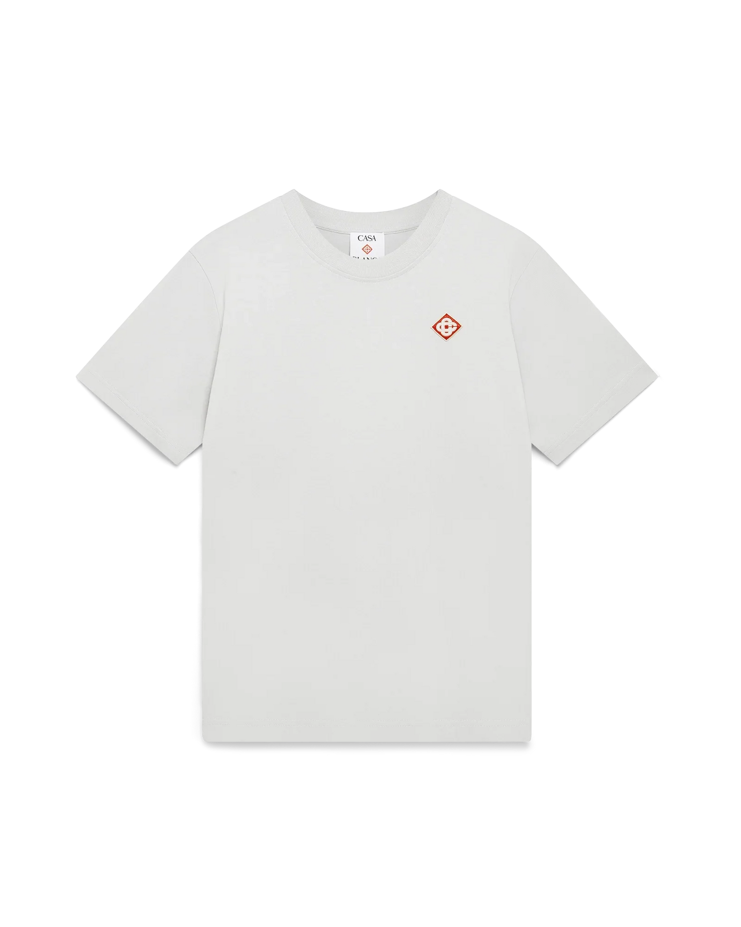 T-shirt à Manches Courtes avec Logo Diamant Gris