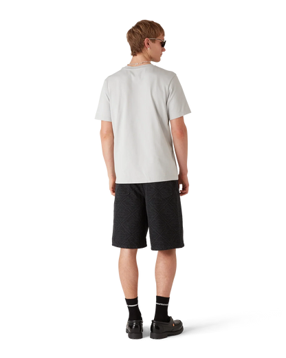 T-shirt à Manches Courtes avec Logo Diamant Gris