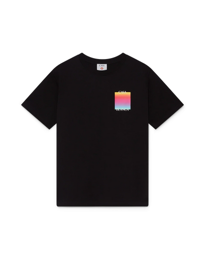 T-shirt à manches courtes avec logo carré dégradé