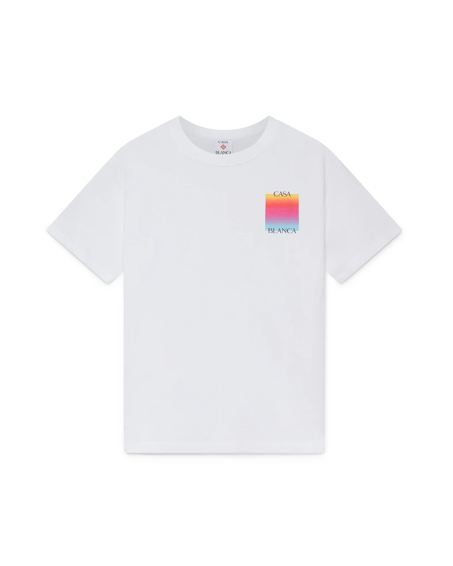T-shirt à manches courtes avec logo carré dégradé