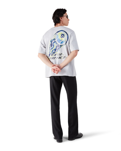 Flaming Tennis Ball Oversized Short Sleeve T-Shirt