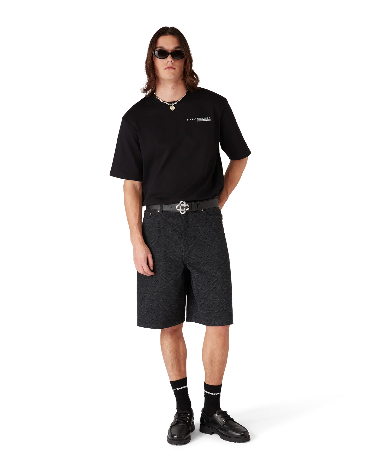 T-shirt oversize à manches courtes Glitch Orchid
