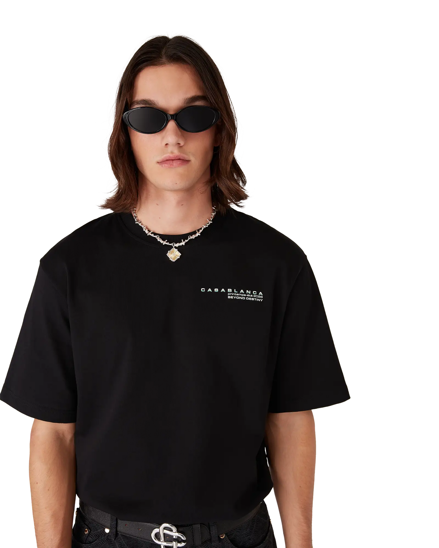 T-shirt oversize à manches courtes Glitch Orchid