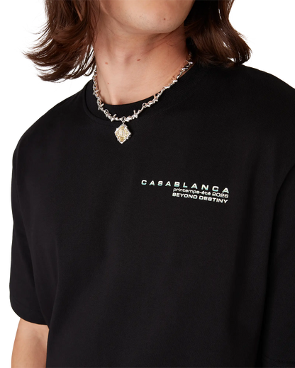 T-shirt oversize à manches courtes Glitch Orchid
