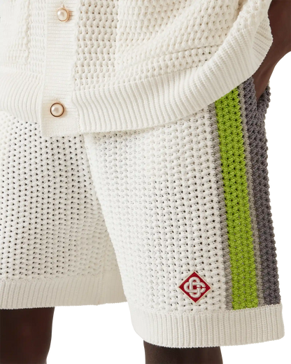 Shorts de plage au crochet à rayures