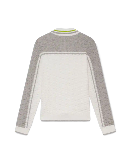 Tennis Boucle Long Sleeve Polo Shirt