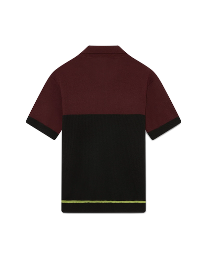 Stripe Merino Knit Polo